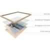 imageHAUS AND HUES Black Frames for Gallery Wall  Set of 6 Picture Collage Frames for Wall picture Frame Sets for Wall Collage Gallery Wall Frame Set Two 8x10 Two 11x14 Two 12x16 Framed BlackNatural