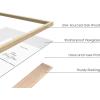 imageHAUS AND HUES Black Frames for Gallery Wall  Set of 6 Picture Collage Frames for Wall picture Frame Sets for Wall Collage Gallery Wall Frame Set Two 8x10 Two 11x14 Two 12x16 Framed BlackNatural