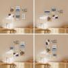 imageHAUS AND HUES Black Frames for Gallery Wall  Set of 6 Picture Collage Frames for Wall picture Frame Sets for Wall Collage Gallery Wall Frame Set Two 8x10 Two 11x14 Two 12x16 Framed BlackNatural