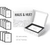 imageHAUS AND HUES Black Frames for Gallery Wall  Set of 6 Picture Collage Frames for Wall picture Frame Sets for Wall Collage Gallery Wall Frame Set Two 8x10 Two 11x14 Two 12x16 Framed BlackBlack