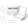 imageHAUS AND HUES Black Frames for Gallery Wall  Set of 6 Picture Collage Frames for Wall picture Frame Sets for Wall Collage Gallery Wall Frame Set Two 8x10 Two 11x14 Two 12x16 Framed BlackWhite