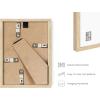 imageHAUS AND HUES Black Frames for Gallery Wall  Set of 6 Picture Collage Frames for Wall picture Frame Sets for Wall Collage Gallery Wall Frame Set Two 8x10 Two 11x14 Two 12x16 Framed BlackNatural