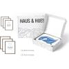 imageHAUS AND HUES Black Frames for Gallery Wall  Set of 6 Picture Collage Frames for Wall picture Frame Sets for Wall Collage Gallery Wall Frame Set Two 8x10 Two 11x14 Two 12x16 Framed BlackWalnut