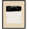 imageHAUS AND HUES Black and White Abstract Art Prints Mid Century Modern Wall Decor Black Abstract Wall Art Black and White Mid Century Modern Poster Black Abstract Art Shapes Beige Framed 12x16Brushstrokes