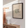 imageHAUS AND HUES Coastal Vibes  Beach Wall Art and Surfing Poster  Ocean Decor for Dorms Seascape Wall Art for Surf Enthusiasts Beige Frame 12x16Antibes