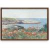 imageHAUS AND HUES Coastal Wall Art  Vintage Frame Prints and Oil Paintings Collection for Timeless Wall Art Ocean Views Nature Inspired and Antique Charm Walnut Frame 8x10Poppies