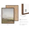 imageHAUS AND HUES Coastal Wall Art  Vintage Frame Prints and Oil Paintings Collection for Timeless Wall Art Ocean Views Nature Inspired and Antique Charm Walnut Frame 8x10Paulsen