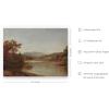 imageHAUS AND HUES Coastal Wall Art  Vintage Frame Prints and Oil Paintings Collection for Timeless Wall Art Ocean Views Nature Inspired and Antique Charm Walnut Frame 8x10Mountain
