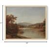 imageHAUS AND HUES Coastal Wall Art  Vintage Frame Prints and Oil Paintings Collection for Timeless Wall Art Ocean Views Nature Inspired and Antique Charm Walnut Frame 8x10Mountain