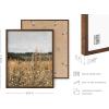 imageHAUS AND HUES Coastal Wall Art  Vintage Frame Prints and Oil Paintings Collection for Timeless Wall Art Ocean Views Nature Inspired and Antique Charm Walnut Frame 8x10Field