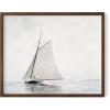imageHAUS AND HUES Coastal Wall Art  Vintage Frame Prints and Oil Paintings Collection for Timeless Wall Art Ocean Views Nature Inspired and Antique Charm Walnut Frame 8x10Yacht