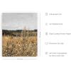 imageHAUS AND HUES Coastal Wall Art  Vintage Frame Prints and Oil Paintings Collection for Timeless Wall Art Ocean Views Nature Inspired and Antique Charm Walnut Frame 8x10Field