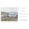 imageHAUS AND HUES Coastal Wall Art  Vintage Frame Prints and Oil Paintings Collection for Timeless Wall Art Ocean Views Nature Inspired and Antique Charm Walnut Frame 8x10Poppies