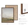 imageHAUS AND HUES Coastal Wall Art  Vintage Frame Prints and Oil Paintings Collection for Timeless Wall Art Ocean Views Nature Inspired and Antique Charm Walnut Frame 8x10Paulsen