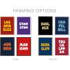 imageHAUS AND HUES Custom College University or City Poster  Represent Your Favorite College Town or City  Perfect Aesthetic for Apartment College Dorm and Bedroom  Made in the USA UnframedFramed