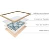 imageHAUS AND HUES Fashion Wall Art Set  3Piece Glam Purple Decor Designer Aesthetic Prints for Bedroom Black Frame 12x16Flower Markets