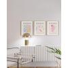 imageHAUS AND HUES Fashion Wall Art Set  3Piece Glam Purple Decor Designer Aesthetic Prints for Bedroom Black Frame 12x16Pastel Matisse