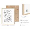 imageHAUS AND HUES Geometric Wall Art Prints  Abstract Wall Art Set of 4 Modern Wall Decor  Modern Abstract Art Posters Contemporary Wall Art Dorm Decor Blue Aesthetic Beige Frame 8x10Black  White Set of 4