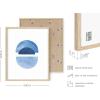 imageHAUS AND HUES Geometric Wall Art Prints  Abstract Wall Art Set of 4 Modern Wall Decor  Modern Abstract Art Posters Contemporary Wall Art Dorm Decor Blue Aesthetic Black Frame 8x10Abstract Blue