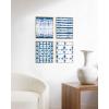 imageHAUS AND HUES Geometric Wall Art Prints  Abstract Wall Art Set of 4 Modern Wall Decor  Modern Abstract Art Posters Contemporary Wall Art Dorm Decor Blue Aesthetic Beige Frame 8x10Blue Tie Dye