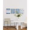 imageHAUS AND HUES Geometric Wall Art Prints  Abstract Wall Art Set of 4 Modern Wall Decor  Modern Abstract Art Posters Contemporary Wall Art Dorm Decor Blue Aesthetic Beige Frame 8x10Blue Tie Dye