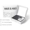 imageHAUS AND HUES Geometric Wall Art Prints Set  Abstract Wall Art Set of 4 Modern Wall Decor Modern Abstract Art Posters Contemporary Wall Art Dorm Decor Blue Aesthetic Small Art Beige Frame 16x20BW Modern Shapes Set of 4