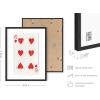 imageHAUS AND HUES Heart Wall Art  Retro Heart Poster Ideal for Themed Decor Cute Dorm Posters 12x16 UnframedCard