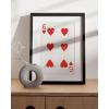 imageHAUS AND HUES Heart Wall Art  Retro Heart Poster Ideal for Themed Decor Cute Dorm Posters 12x16 UnframedCard