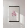 imageHAUS AND HUES Heart Wall Art  Retro Heart Poster Ideal for Themed Decor Cute Dorm Posters 12x16 UnframedDice Art