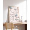 imageHAUS AND HUES Heart Wall Art  Retro Heart Poster Ideal for Themed Decor Cute Dorm Posters 12x16 UnframedDrinks