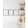 imageHAUS AND HUES Kitchen Measurements Set of 312quotx16quot  Framed Black