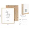 imageHAUS AND HUES Leaf Prints  Set of 6 Botanical Art Eucalyptus Leaves Wall Decor Minimalist Plant ampamp Leaf Prints Beige Frame 8x10Black  White Herbs