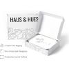 imageHAUS AND HUES Leaf Prints  Set of 6 Botanical Art Eucalyptus Leaves Wall Decor Minimalist Plant ampamp Leaf Prints Beige Frame 8x10Black  White Herbs