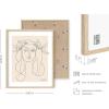 imageHAUS AND HUES Matisse Print and Art Exhibition Poster  Henri Matisse Prints and Posters  Matisse Posters for Exhibition Walls Matisse Blue Poster and Nude Art Matisse Blue Nude Framed Beige  12x16Picasso Woman