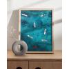 imageHAUS AND HUES Palm Springs Art Wall Decor  Made in the USA  Unframed 12x16 California HouseAerial Surf