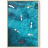 imageHAUS AND HUES Palm Springs Art Wall Decor  Made in the USA  Unframed 12x16 California HouseAerial Surf