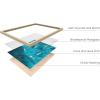 imageHAUS AND HUES Palm Springs Art Wall Decor  Made in the USA  Unframed 12x16 California HouseAerial Surf