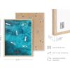 imageHAUS AND HUES Palm Springs Art Wall Decor  Made in the USA  Unframed 12x16 California HouseAerial Surf