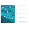 imageHAUS AND HUES Palm Springs Art Wall Decor  Made in the USA  Unframed 12x16 California HouseAerial Surf