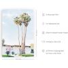 imageHAUS AND HUES Palm Springs Art Wall Decor  Made in the USA  Unframed 12x16 California HouseCalifornia House
