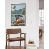imageHAUS AND HUES Palm Springs Art Wall Decor  Made in the USA  Unframed 12x16 California HouseVintage Car