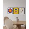 imageHAUS AND HUES Preppy Wall Art  Set of 3 Colorful Prints Trendy Travel Decor Bright Aesthetic Wall Art Beach Posters Black Frame 12x16Bauhaus