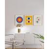imageHAUS AND HUES Preppy Wall Art  Set of 3 Colorful Prints Trendy Travel Decor Bright Aesthetic Wall Art Beach Posters Black Frame 12x16Bauhaus