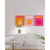 imageHAUS AND HUES Preppy Wall Art  Set of 3 Colorful Prints Trendy Travel Decor Bright Aesthetic Wall Art Beach Posters Black Frame 12x16Bright City