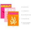 imageHAUS AND HUES Preppy Wall Art  Set of 3 Colorful Prints Trendy Travel Decor Bright Aesthetic Wall Art Beach Posters Black Frame 12x16Bright City