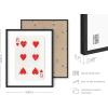 imageHAUS AND HUES Retro Art Dice Decor  Retro Wall Art for Gaming Room Cute Poster for Bedroom Cute Wall Art for Aesthetic Decor and Dorm Poster Beige Frame 12x16Card