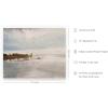 imageHAUS AND HUES Sailboat Wall Art  Vintage and Modern Frame Wall Art Collection Nautical wall art Landscape and Antique Inspired Pieces for Every Room Walnut Frame 8x10River
