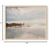 imageHAUS AND HUES Sailboat Wall Art  Vintage and Modern Frame Wall Art Collection Nautical wall art Landscape and Antique Inspired Pieces for Every Room Walnut Frame 8x10River