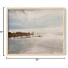 imageHAUS AND HUES Sailboat Wall Art  Vintage and Modern Frame Wall Art Collection Nautical wall art Landscape and Antique Inspired Pieces for Every Room Walnut Frame 8x10River