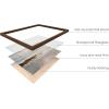 imageHAUS AND HUES Sailboat Wall Art  Vintage and Modern Frame Wall Art Collection Nautical wall art Landscape and Antique Inspired Pieces for Every Room Walnut Frame 8x10River